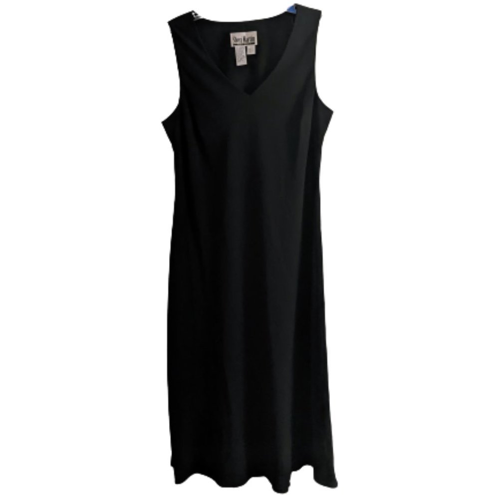 👗Sheri Martin New York Black Sleeveless Maxi Dress (Size 14)👗